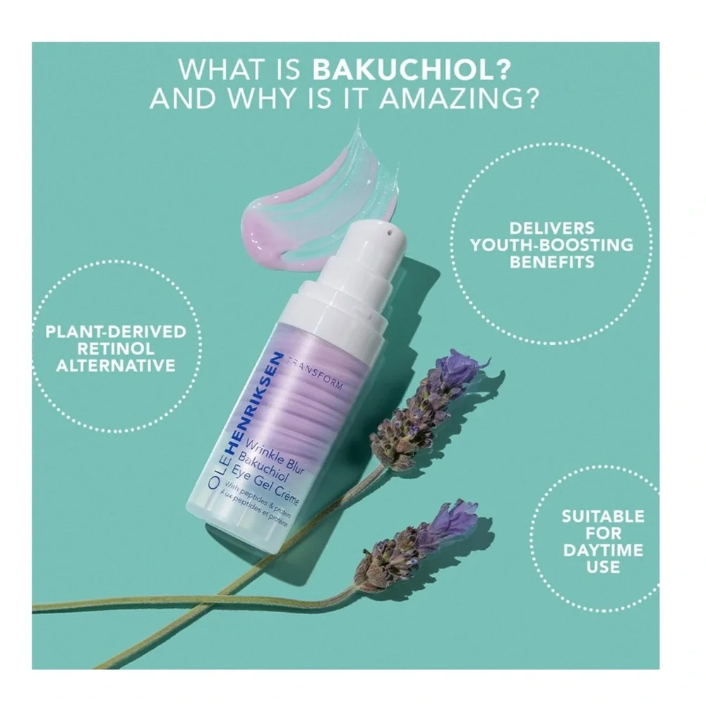 OLE HENRIKSEN Wrinkle Blur Bakuchiol Eye Gel Crème 0.6oz $52 NIB
